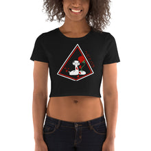 Load image into Gallery viewer, Snake and roses Women’s Crop Tee
